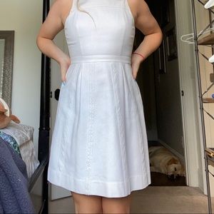 J Crew White formal dress